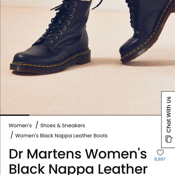 Dr Martens 1460 W Nappa Leather Black - Picture 5 of 5